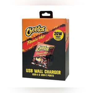 Kohl's Cheetos Flamin' Hot 20W USB Wall Charger - Black and Orange